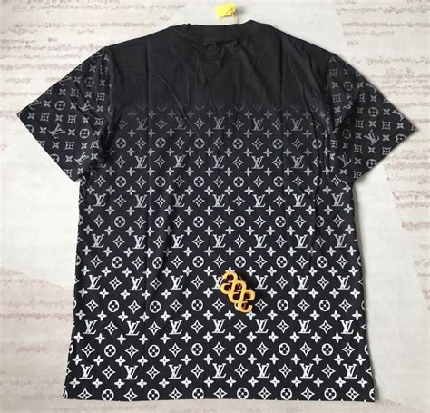 louis vuitton monogram printed short sleeves shirt|Louis Vuitton black t shirt.